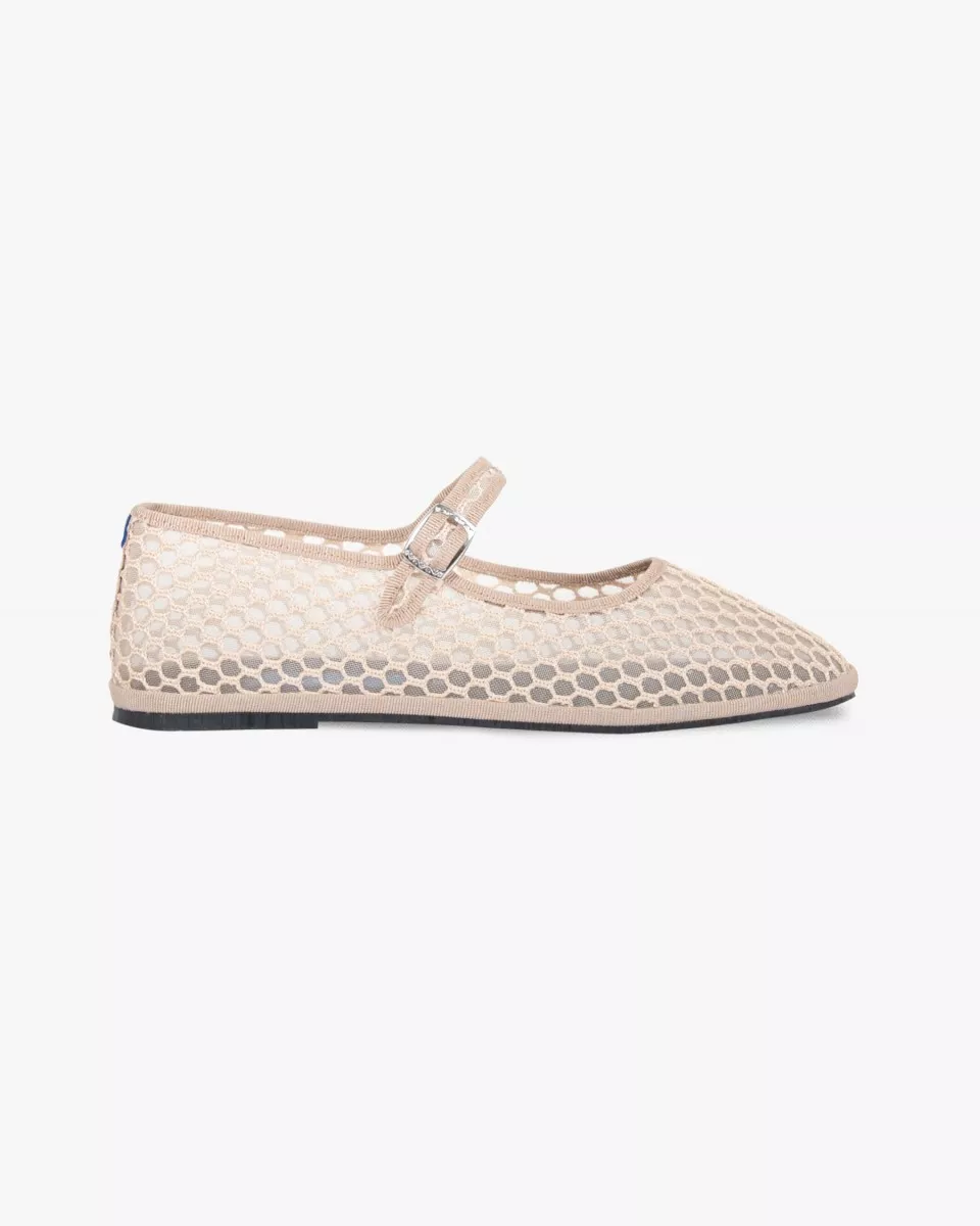 Furlanes Mary Janes in Beige mesh
entirely made by hand in Italy (Venice/Friuli)