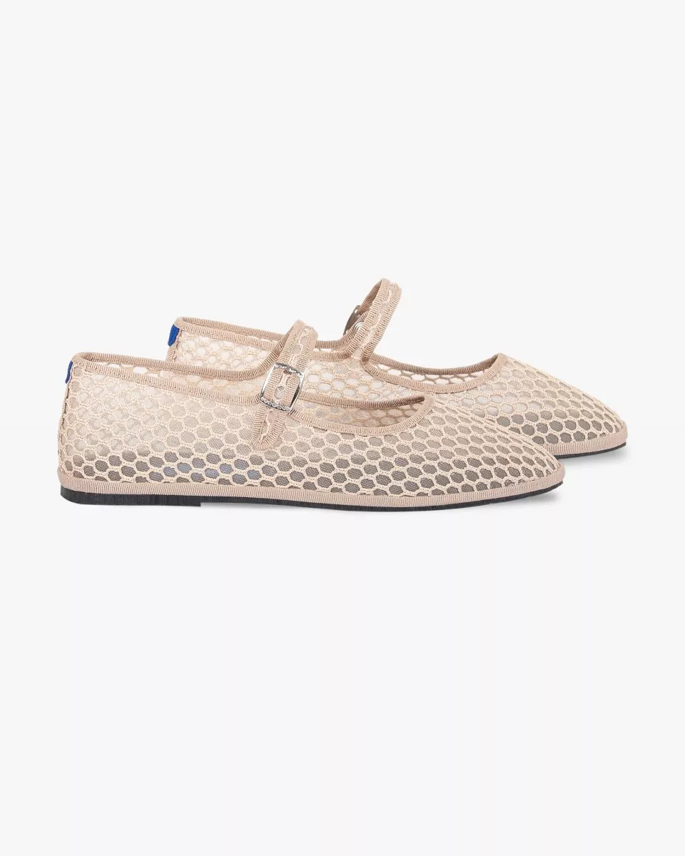 Furlanes Mary Janes in Beige mesh
entirely made by hand in Italy (Venice/Friuli)