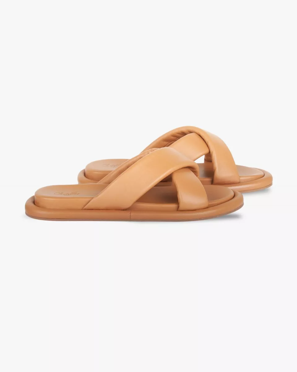 Sandals in Camel leather