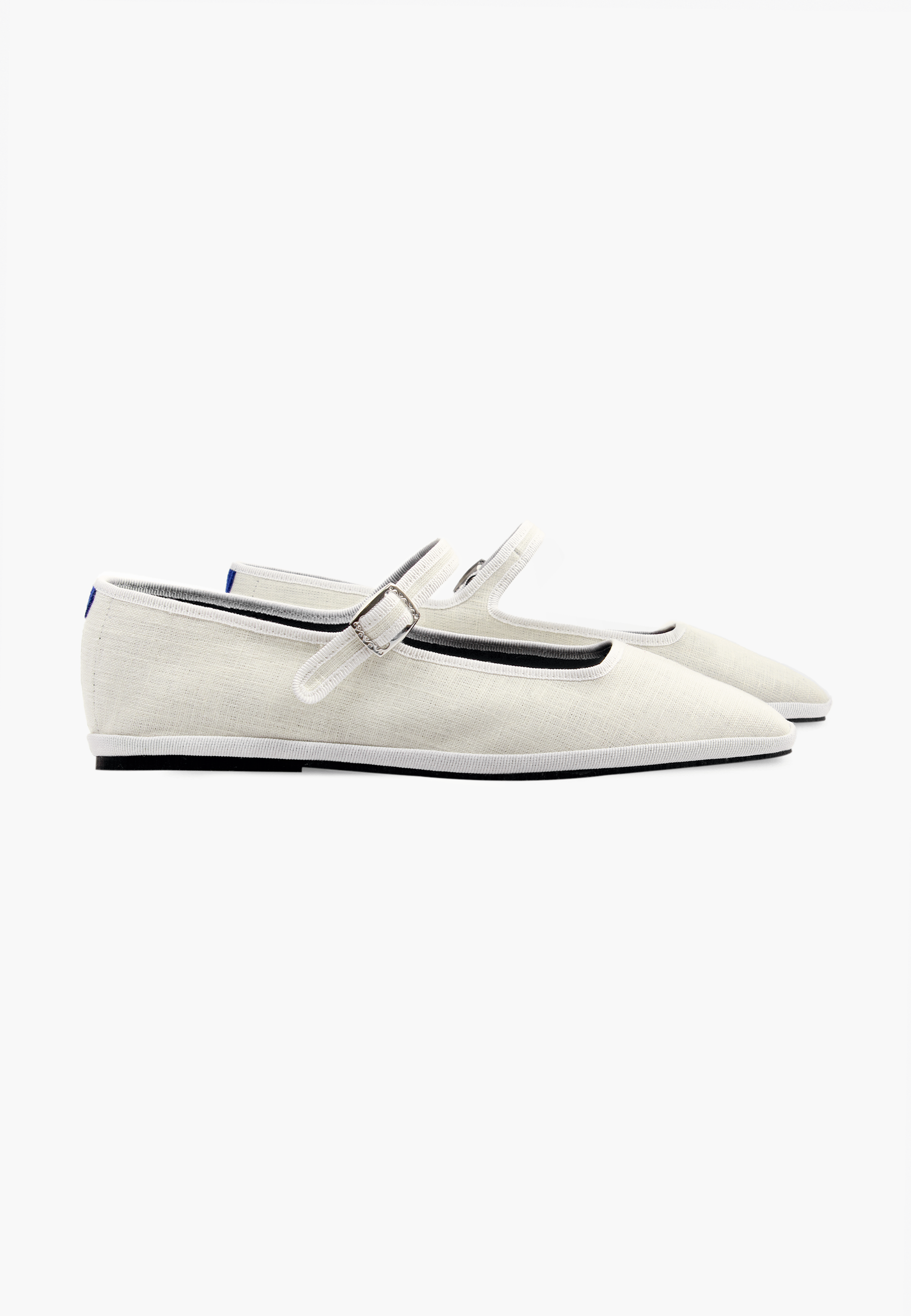 Furlanes Mary Janes Cream Linen