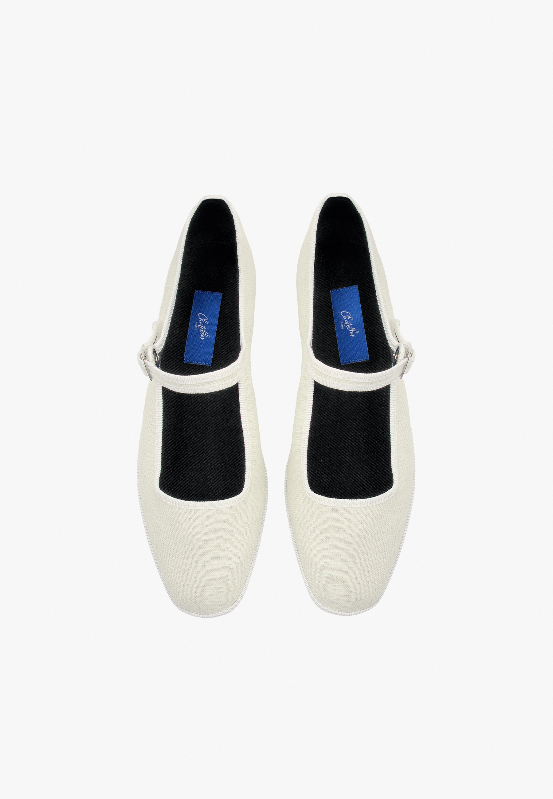 Furlanes Mary Janes Cream Linen