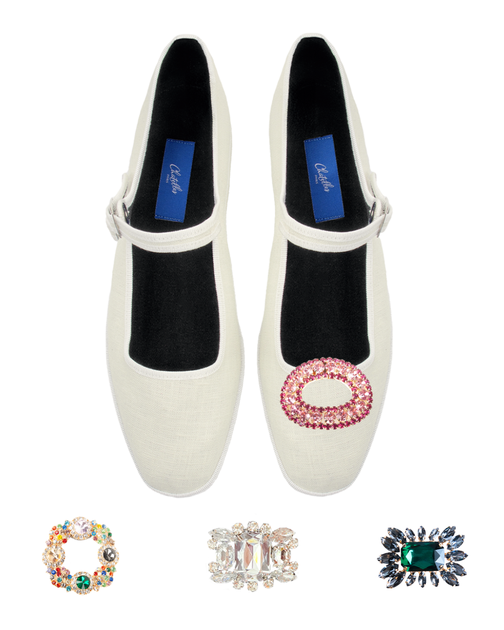 Furlanes Mary Janes Cream Linen