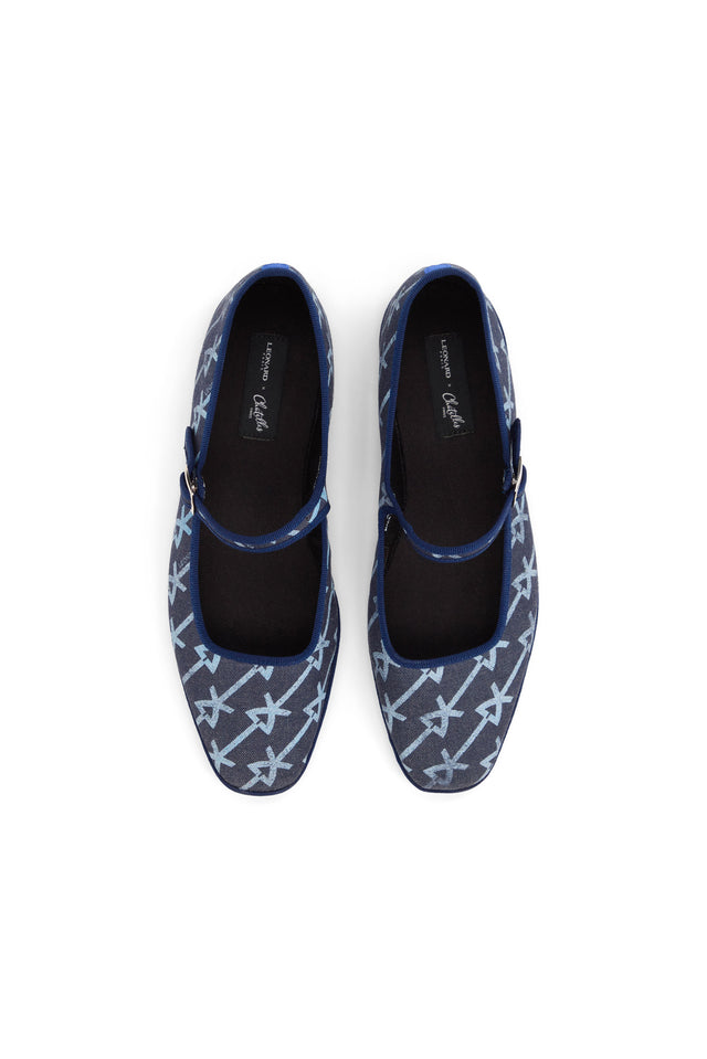 Furlanes Mary Janes Denim x Leonard
