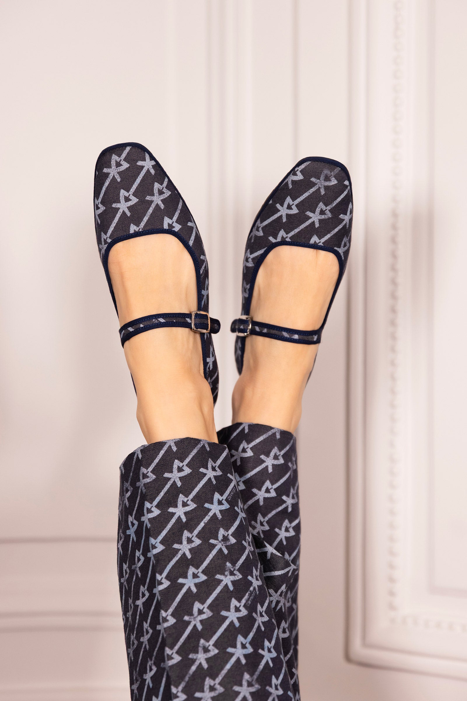 Furlanes Mary Janes Denim x Leonard