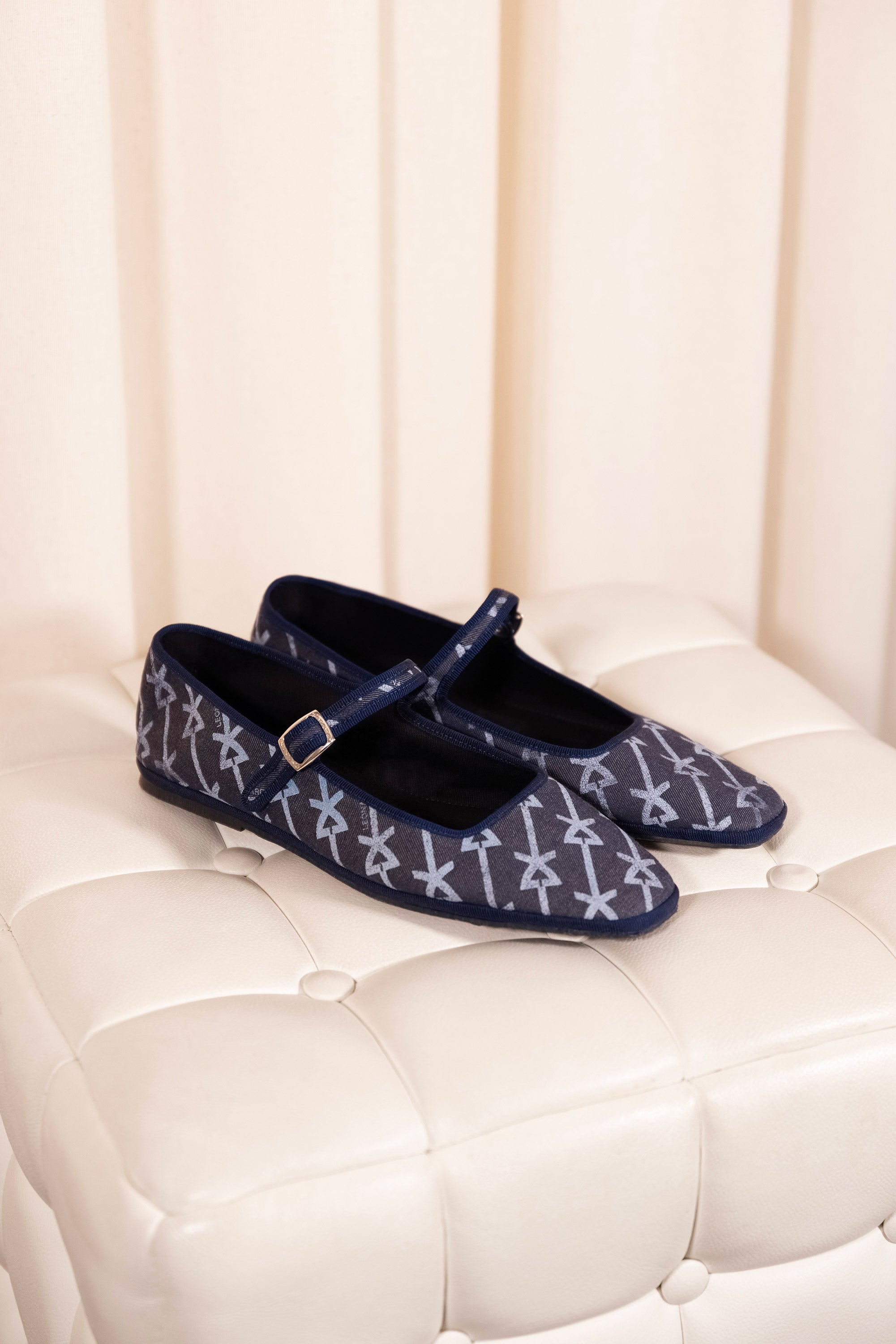 Furlanes Mary Janes Denim x Leonard