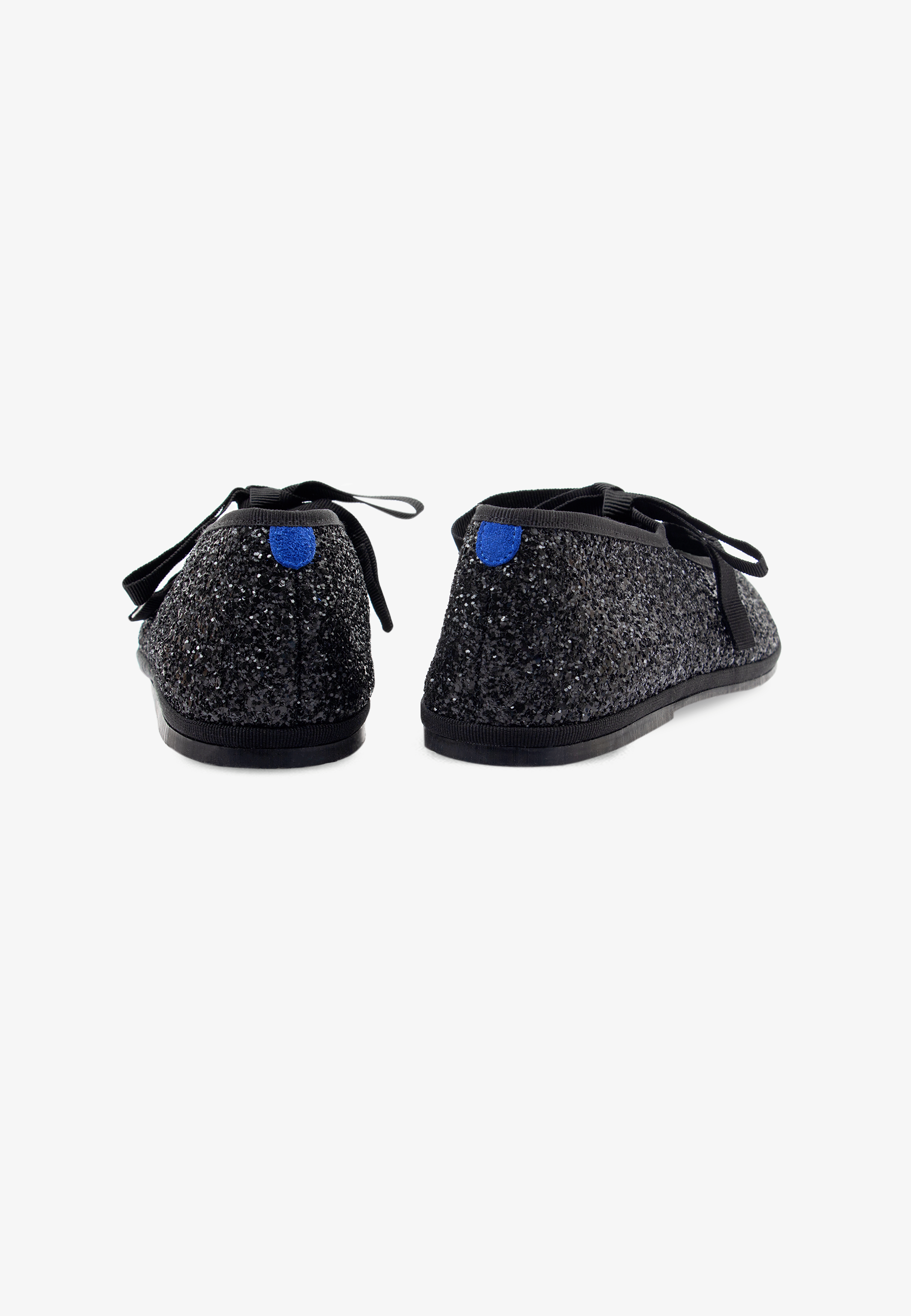 Furlanes Mary Janes Glitter Black
