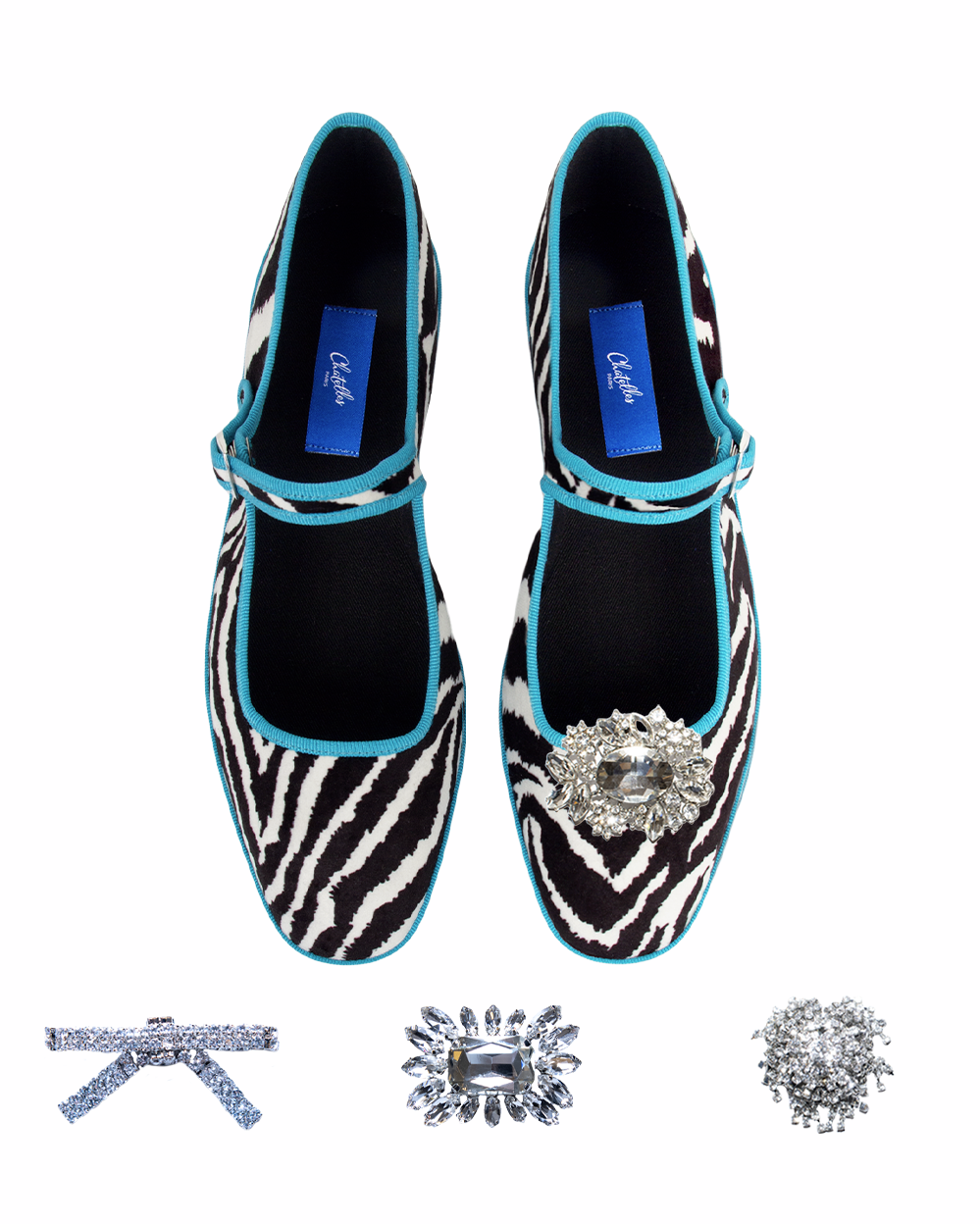 Furlanes Mary Janes Zebra Square