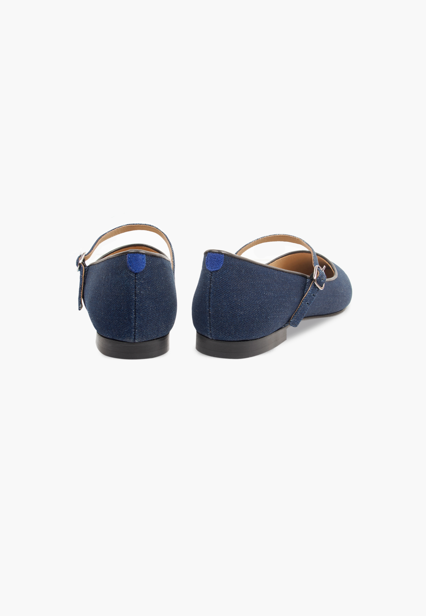 Mary Janes Pointy Dark Denim