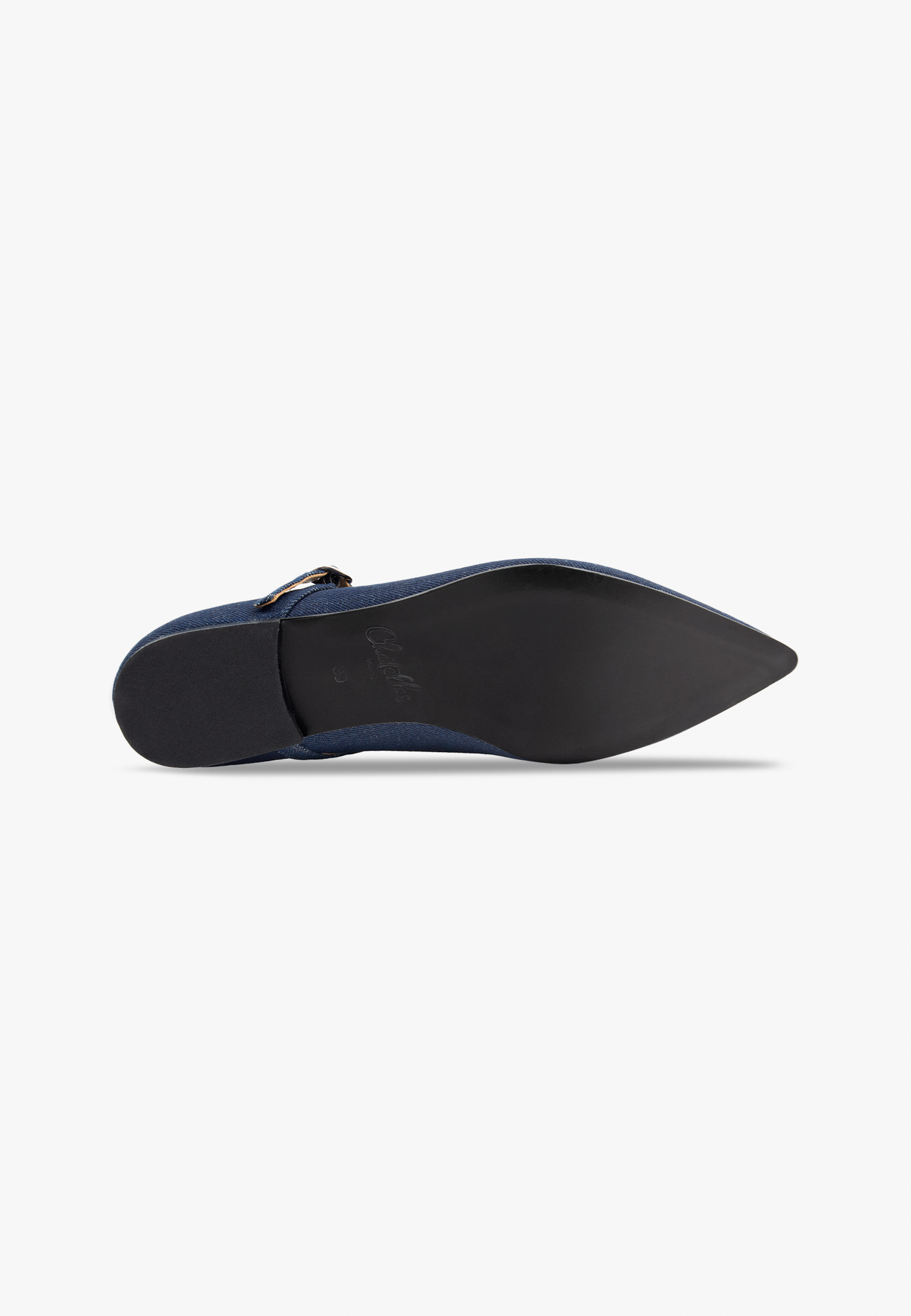 Mary Janes Pointy Dark Denim