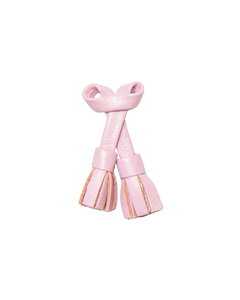 Pampilles rose en cuir