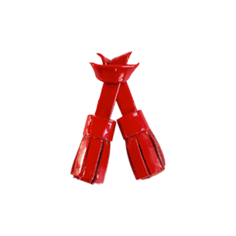 Pampilles rouge cuir vernis