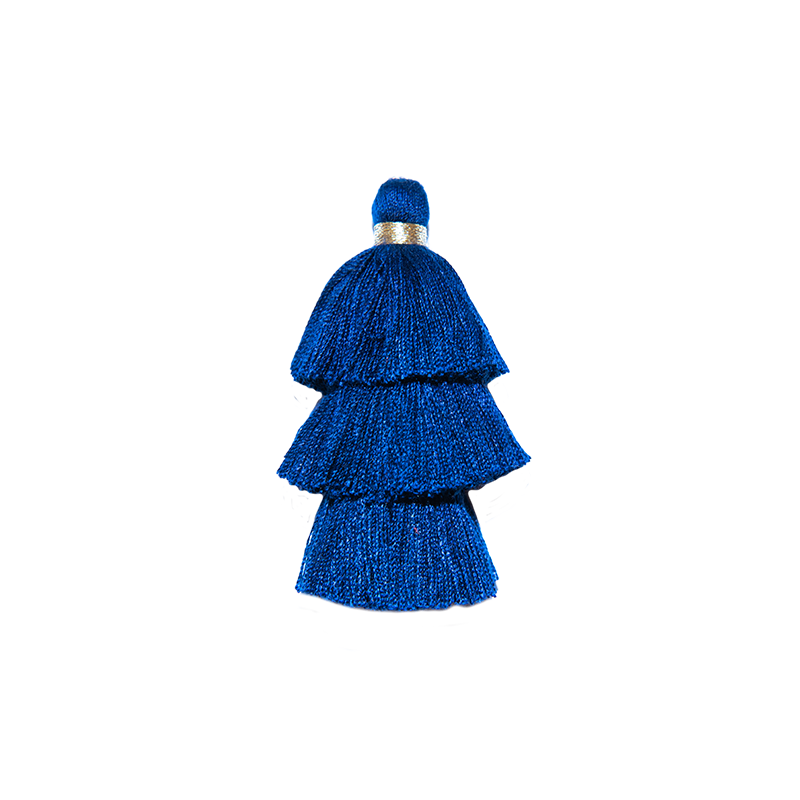 Triple Pompons Navy