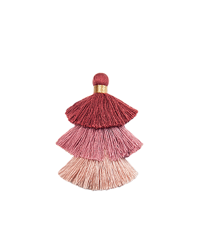 Triple Pompons Parme